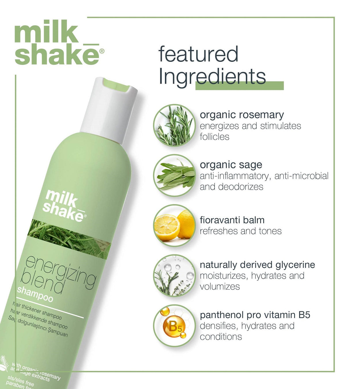 Milk_Shake - Energizing Blend Shampoo 300ml