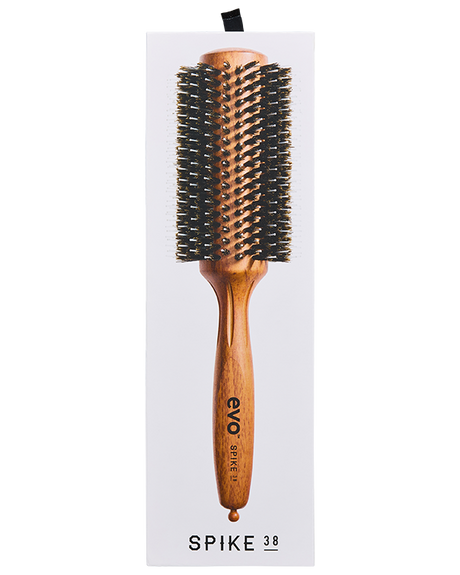 Evo - Spike 38 Nylon Pin Natural Boar Bristle Radial Brush