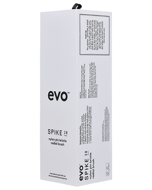 Evo - Spike 38 Nylon Pin Natural Boar Bristle Radial Brush