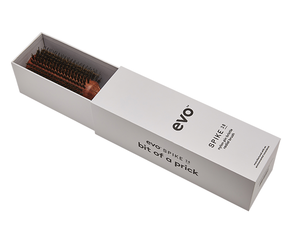 Evo - Spike 38 Nylon Pin Natural Boar Bristle Radial Brush