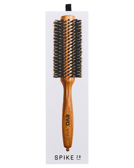 Evo - Spike 28 Nylon Pin Natural Boar Bristle Radial Brush