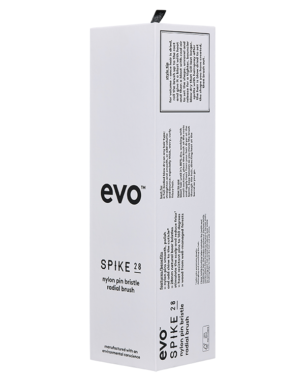 Evo - Spike 28 Nylon Pin Natural Boar Bristle Radial Brush