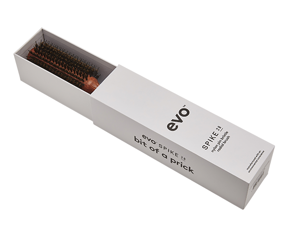 Evo - Spike 28 Nylon Pin Natural Boar Bristle Radial Brush