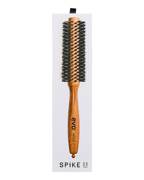 Evo - Spike 22 Nylon Pin Natural Boar Bristle Radial Brush