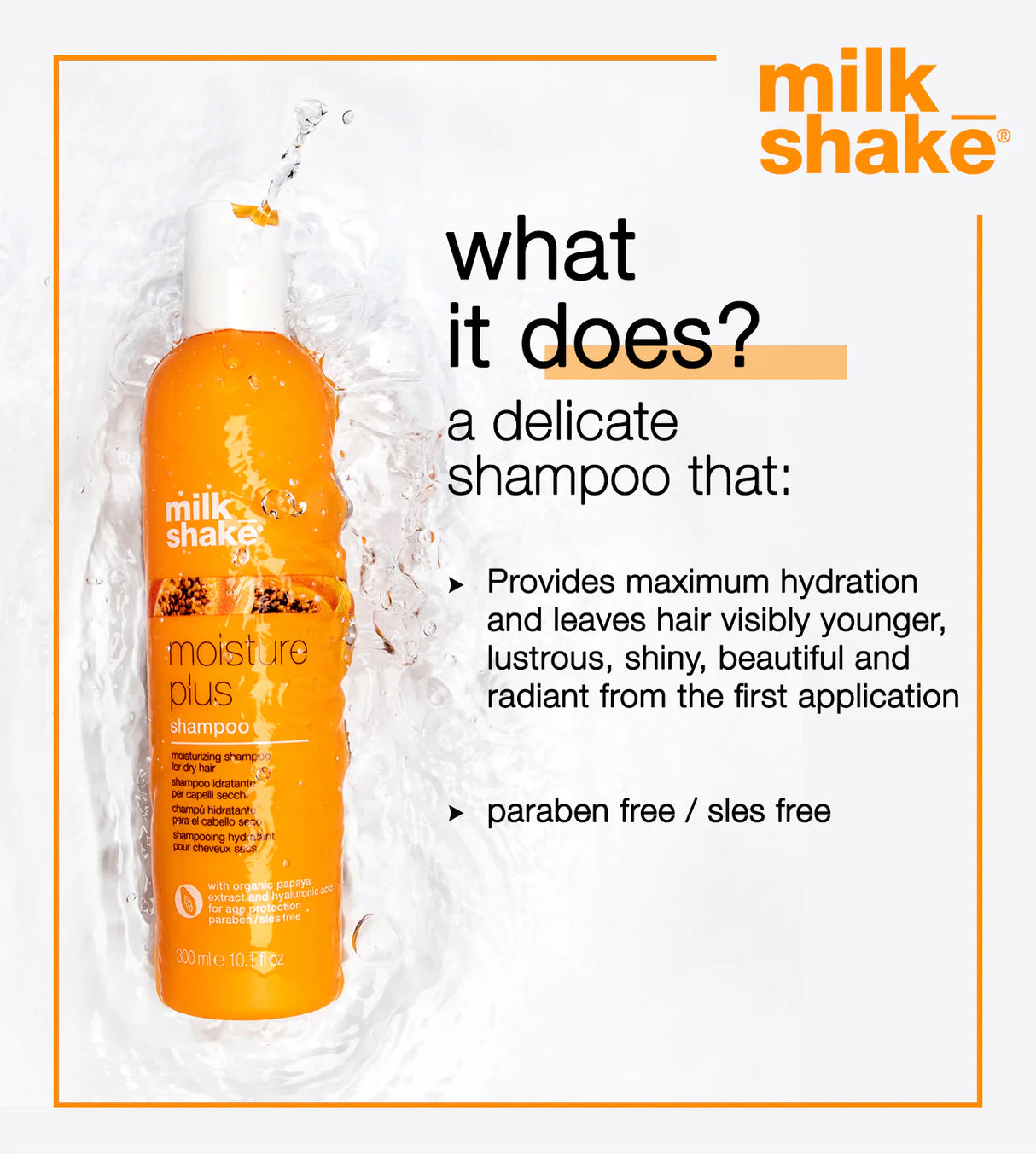 Milk_Shake - Moisture Plus Shampoo 300ml