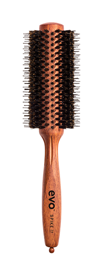 Evo - Spike 28 Nylon Pin Natural Boar Bristle Radial Brush