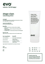 Evo - shape vixen volumising lotion 200ml